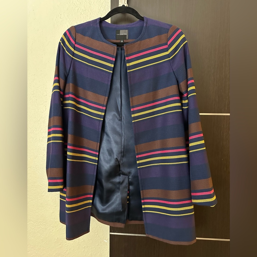 The Limited Striped Winter Coat/Blazer